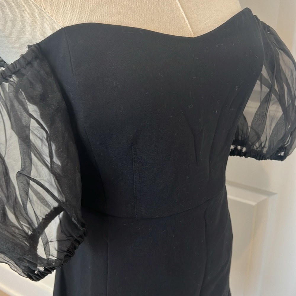 nwt FRENCH CONNECTION Whisper Puff Sleeve Mini Dress - Picture 7 of 9